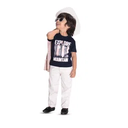 BAESD Boys Printed Shirt Collar T-shirt & Shirt With Trouser image 5