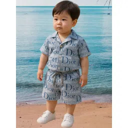 BAESD Boys Printed Shirt with Shorts-picture-17