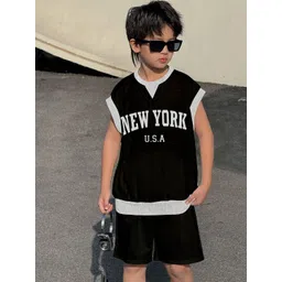 BAESD Boys Printed Short Sleeves T-shirt With Shorts-picture-26