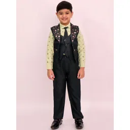 BAESD Boys Printed Single-Breasted Three-Piece Suit-picture-12