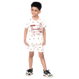 BAESD Boys Printed T-shirt with Shorts-picture-38