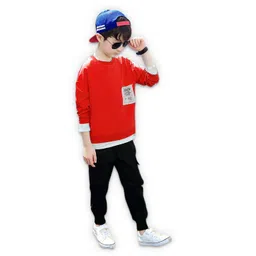 BAESD Boys Printed T-shirt with Trousers-picture-36
