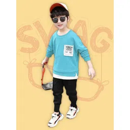 BAESD Boys Printed T-shirt with Trousers-picture-37