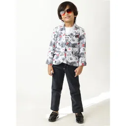 BAESD Boys Printed T-shirt with Trousers-picture-31