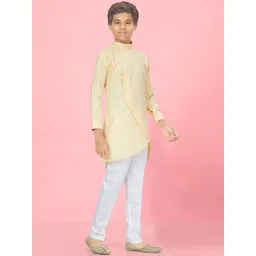 BAESD Boys Regular Pure Cotton Kurta with Trousers image 3