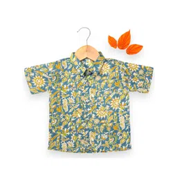 BAESD Boys Relaxed Floral Printed Organic Cotton Casual Shirt-picture-30