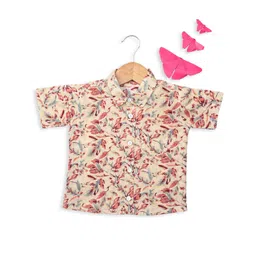 BAESD Boys Relaxed Floral Printed Organic Cotton Casual Shirt-picture-11