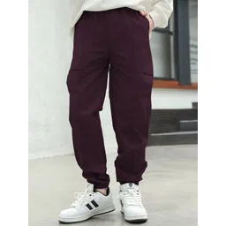 BAESD Boys Relaxed Jogger Pleated Cotton Cargos Trousers-picture-25