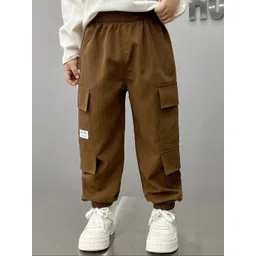 BAESD Boys Relaxed Loose Fit Cotton Cargos Trousers-picture-30