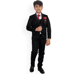 BAESD Boys Self Design Single-Breasted 5-Piece Suit-picture-29