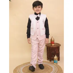 BAESD Boys Shawl Collar Long Sleeves Single-Breasted 3-Piece Suits With Bow Tie-picture-21