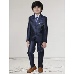 BAESD Boys Shawl Collar Single-Breasted Four-Piece Party Suit-picture-18
