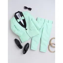 BAESD Boys Shawl Collar Single-Breasted Silk Cotton 3 Piece Suit-picture-15