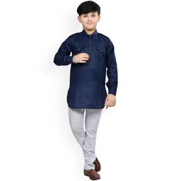 BAESD Boys Shirt Collar Pathani Kurta with Pyjamas-picture-37