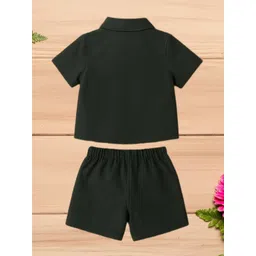 BAESD Boys Shirt Collar Pure Cotton Shirt With Shorts Clothing Set image 3