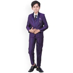 BAESD Boys Single-Breasted 5-Piece Party Suit-picture-24