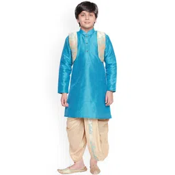BAESD Boys Straight Kurta with Dhoti Pants With Jacket-picture-34