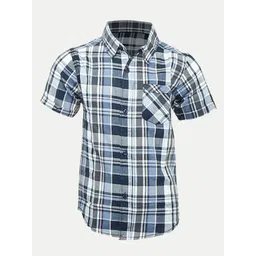 BAESD Boys Tartan Checks Opaque Checked Casual Shirt-picture-49