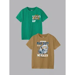 BAESD Boys Typography 2 Printed Applique T-shirt-picture-35