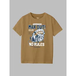 BAESD Boys Typography Printed Applique T-shirt-picture-11
