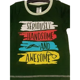 BAESD Boys Typography Printed Cotton T-shirt image 2