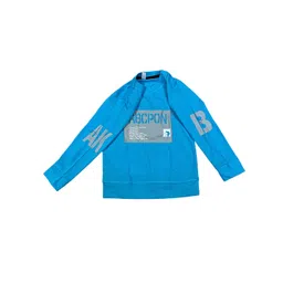 BAESD Boys Typography Printed Hooded Applique T-shirt-picture-24