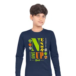 BAESD Boys Typography Printed Round Neck Cotton T-shirt-picture-15