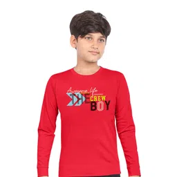 BAESD Boys Typography Printed Round Neck Cotton T-shirt-picture-16