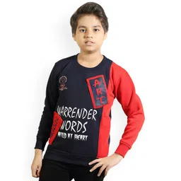 BAESD Boys Typography Printed Round Neck Long Sleeve Sweatshirts-picture-12