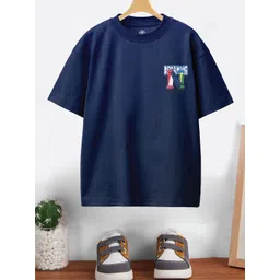 BAESD Boys Typography Printed Round Neck Oversized T-shirt-picture-18