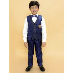 BAESD Boys V-Neck Single-Breasted 2-Piece Suit-picture-32