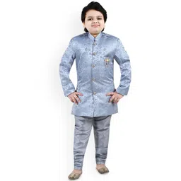 BAESD Boys Woven Design Indo Western Sherwani Set-picture-10