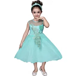 BAESD Embellished Net Fit & Flare Dress-picture-49