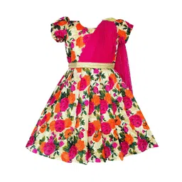 BAESD Embellished Puff Sleeve Fit & Flare Dress-picture-56