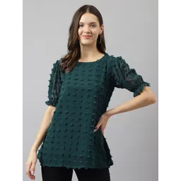 BAESD Embellished Puff Sleeve Top-picture-23