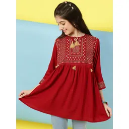 BAESD Embroidered Keyhole Neck Top-picture-54
