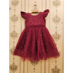 BAESD Ethnic Motifs Net Fit & Flare Dress-picture-39