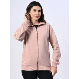 BAESD Fleece Lightweight Open Front Stand Collar Long Sleeves Jacket-picture-20