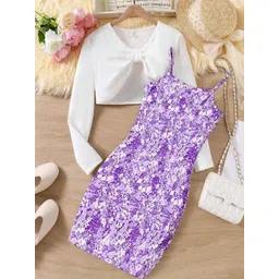 BAESD Floral Print Applique Crepe A-Line Maxi Dress-picture-20