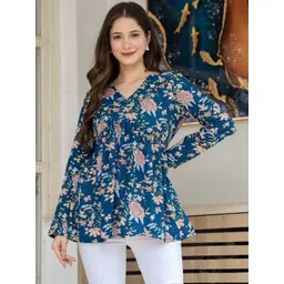 BAESD Floral Print Empire Top-picture-34
