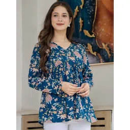 BAESD Floral Print Empire Top image 5