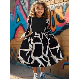 BAESD Floral Print Fit & Flare Dress-picture-52