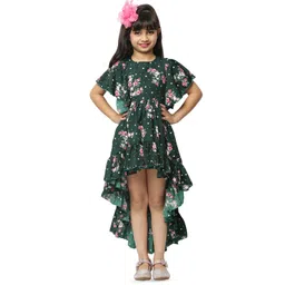 BAESD Floral Print Flared Sleeve Fit & Flare Dress-picture-26