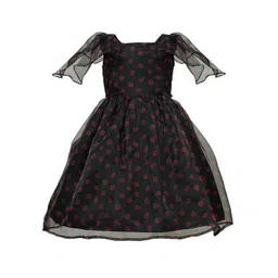 BAESD Floral Print Flared Sleeve Fit & Flare Dress-picture-16