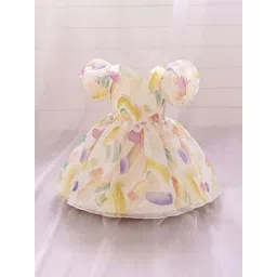 BAESD Floral Print Flutter Sleeve Fit & Flare Dress-picture-51