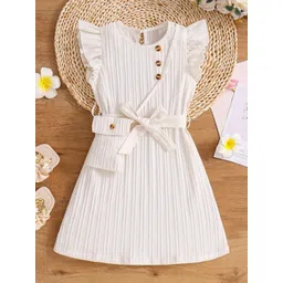 BAESD Floral Print Flutter Sleeve Fit & Flare Dress-picture-11