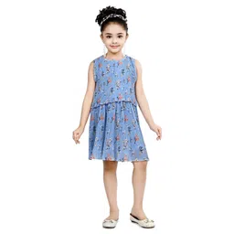 BAESD Floral Print Georgette Fit & Flare Dress-picture-39