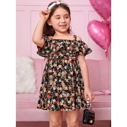 BAESD Floral Print Off-Shoulder Flutter Sleeve A-Line Maxi Dress-picture-21