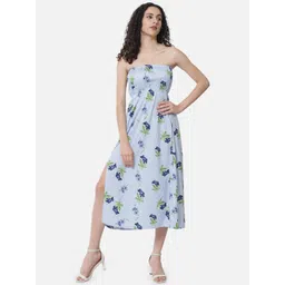 BAESD Floral Print Off-ShoulderA-Line Maxi Dress-picture-33