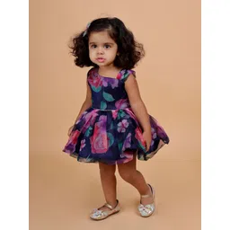 BAESD Floral Print One Shoulder Fit & Flare Dress-picture-18